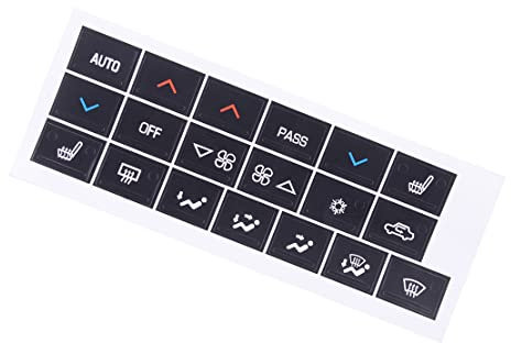 ciciTree Neuer Dash A/C Climate Control Button Repair Decal Sticker kompatibel mit Buick Allure Lucerne Lacrosse 2005-2009