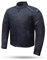 DEGEND TECH | Motorrad-Winterjacke für Herren mit Schultern und Ellenbogenschutz | Reflektierenden Paspeln, Schwarz, 5XL