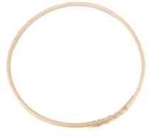 NaDeco Rattan-Ring, wählbar in den Größen 25-50 cm | Loop-Ring | Loop-Ring aus Rattan | Blumenring | Holzring | Ring für Traumfänger | Makramee-Ring | Dekoring zum Basteln | Naturdeko, Größe:Ø 35 cm