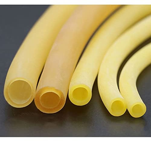 JEEIJ 1/3/5M Yellow Latex Hose, ID 4 5 6 8mm High Stretch Small Diameter Latex Hose For Medical Transportation/Fitness Pulling Cords, 1pcs (Length : 1 meter, Size : 4 * 6mm)