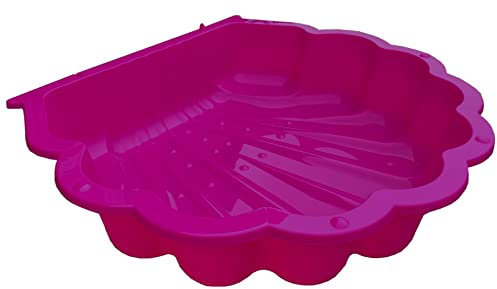 TikTakToo Arena y concha de agua I Caja de arena sin cubierta (1 pieza) (magenta)