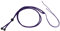 sourcing map 10pcs Jade Rope Nylon Cord Empty Necklace Holder Strings Emerald Rope Adjustable Pendant Braided Necklace Rope for Necklace DIY Crafts Handmade, Purple