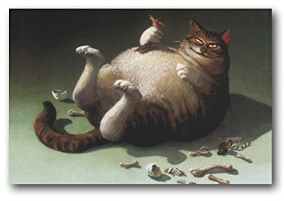 SHENGJIU Künstler Michael Sowa Surrealism Cooles Poster Wandkunst Bild Malerei Poster Leinwand Druck Poster Kunstwerke Raumdekor 20x