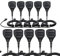 TechSide Micrófono altavoz de hombro impermeable 2 pines Kenwood + Jack 3,5 + Clip giratorio radio transceptor | Compatible TS-T9+ TI-F8+ Midland G10 G11V CT210 BaoFeng UV5RA UV-82 (10 unidades)