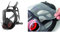 JSP Force 10 Large Full Face Mask Respirator only compatible Press to Check Filters (available separately) -Black & Off Visor Protector For Force10 Mask - Pack of 10.