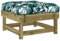 vidaXL Gartenhocker, Sitzhocker mit Kissen Latten-Design, Modular Holz Hocker für Garten Terrasse, Fußhocker Gartenmöbel, Kiefernholz Imprägniert