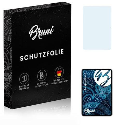 Bruni Protecteur d'écran compatible avec Xiaomi Pad 6 Film Protecteur, cristal clair Écran protecteur (2X)