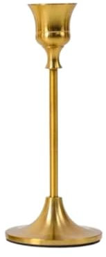 HALAHAI Bougeoir Decoratif Grand Candélabre Doré, Support De Centre De Table, Chandelier, Support De Bougie Chandelier Noel (Color : Gold, Size : 21.5 * 6.6cm)