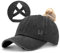 Epsoco Damen Baseballkappe mit überkreuztem Pferdeschwanz, Vintage-Stil, unordentlicher Dutt, Trucker, Ponycap für Outdoor-Sportarten, Schwarz, Einheitsgröße