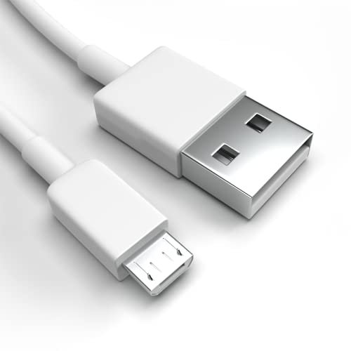 Justcom Micro-USB Ladekabel für KAZAM Tornado Weiß 2 x 2 m Handy Schnellladekabel Datenkabel