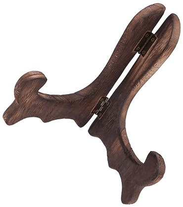 Zerodeko 4 Stück Bücherregal book shelves Klapphalterung Fotoständer Holz Dekor Gedenkgeschenke Staffelei aus Holz Holzständer für Teller Tee Holzregal Trick Palette Bambus