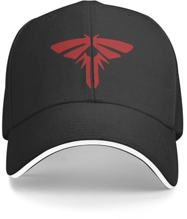 Baseballkappe Hip Hop Sonnenhut TLOU Red Logo Baseball Caps Hip Hop Sandwich Cap für Männer Frauen Polyester Papa Hut Sport Geburtstagsgeschenk für Männer Frauen