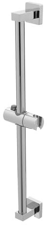 JUDEMII Barra de Ducha de Acero Inoxidable de 60 cm Con Soporte Giratorio 360° Para Cabezal, Diseño Ajustable