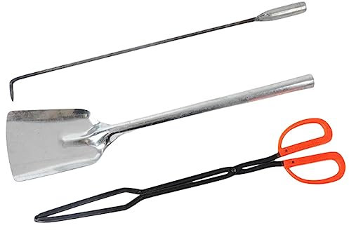 WHAMVOX Pince À Barbecue Pince À Feu Outil De Nettoyage Des Cendres Pour Cheminée De Camping