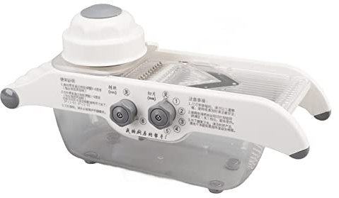 Kitchen Fruit and Vegetable Slicer Stainless Steel Lemon Potato Slicing Tool with Hand Guard for Slicing or Shredding for Home Kitchen