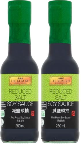 Lee Kum Kee Sojasauce Salzreduziert – Würzsauce auf Sojabasis – 1 x 250 ml (Packung mit 2)