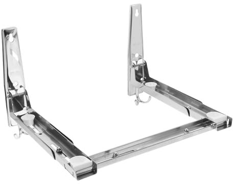 IMIKEYA 100lbs Support Mural Réglable Pour Micro-ondes Étagère De Rangement Acier Robuste Kit De Fixation Inclus Pour Four à Micro-ondes