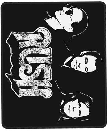 Reginascaks Rush-Mouse Matte Rockband Merch Gaming-Mauspad – Band-Memorabilia-Thema, Gummi-Schreibtischunterlage, Musikband, Geschenk, Must-Have für Rock-Fans, 17,8 x 21,8 cm