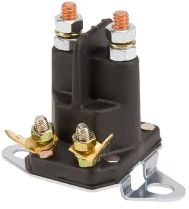 cyclingcolors 1x Solenoid Automatisches Starterrelais Magnetstarterrelais kompatibel mit Toro 47-1910 Ariens 35510 Bolens Snapper 1-8604 Stiga 4-poliger 12V für Rasenmäher Rasentraktoren Traktor