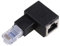 90 Degree RJ45 Ethernet Adapter Male Female LAN Ethernet 8P8C Crystal Network Extension Head for Head 5/6/5e