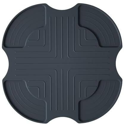 Air Fryer Trivet Silicone Heat-Resistant Mat Heat Proof Mat for Kitchen Counter, Portable Hot Pad Pot Holder Kitchen Gadgets Dark Blue