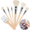 7 Pieces Acrylic Paint Brushes Set for Acrylic Painting,Gouache for Painting Watercolor Foil Gold Oil Painting