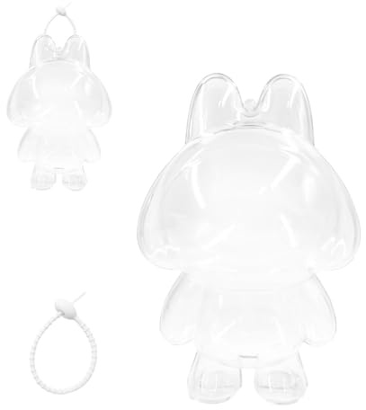 Cxqbsmy Crying Doll Protective Case,Clear Acrylic Display Case for Blind Box Figures for Figures Plush Storage Display, Dustproof Scratch-Resistant Case Cover for Mini Collectible Dolls