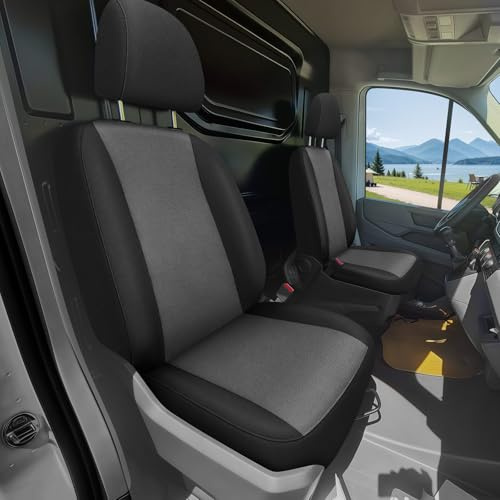 JUDANNA Sitzbezüge Auto für 2017-2025 Volkswagen Crafter, Autositzbezüge Auto-Sitzschoner Schonbezüge Sitzauflagen Sitzbezug Vordersitze