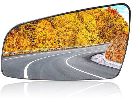 MIRROVIA Cristal de Espejo Retrovisor Coche Izquierdo Retrovisor Calefacción Espejo Cristal para Opel Zafira B 2005-2008 Reemplazo de Automóvil
