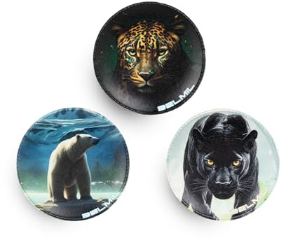 Belmil Patches mit Klettverschluss Set 3-teilig- kompatibel mit Schulranzen Comfy/Smarty (Wild Animals)