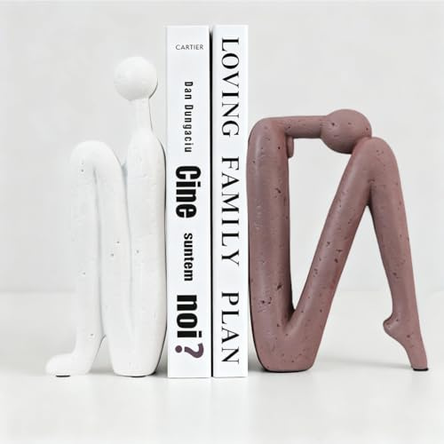Serre-livres décoratifs pour livres lourds, serre-livres en résine artificielle en forme de penseuse, décoration pour serre-livres, bureau à domicile, bureau, salon, bureau, étagères créatives