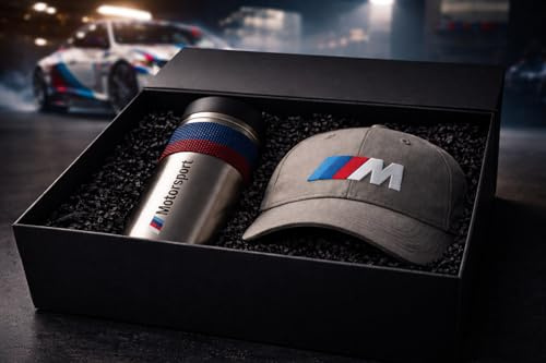 BMW Geschenkbox mit Stil  M Motorsport Geschenkset Thermobecher M Mütze Cap