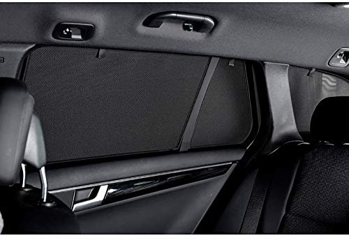 Satz Car Shades kompatibel mit Mercedes E-Klasse W213 Limousine 2016- (6-teilig), Schwarz