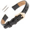 Gilden F66 Damen-Armbanduhr, flach, poliertes Leder, 6–12 mm, 6mm, Standard, Ohne Edelstein