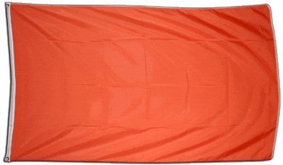 Flaggenfritze Fahne/Flagge Einfarbig Orange - 150 x 250 cm + gratis Sticker, XXL-Fahne