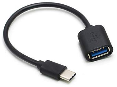 Fertuo Cavo OTG da USB Type-C a Femmina USB 3.1 per Samsung Galaxy Tab A9 / A8 / A7 / S9 / S8 / S7 / S6 / S6 Lite / S5e / S4 / Tab A 10.5 / Tab A 10.1/ per iPhone 15/16 Pro Smartphone, 18cm, Nero