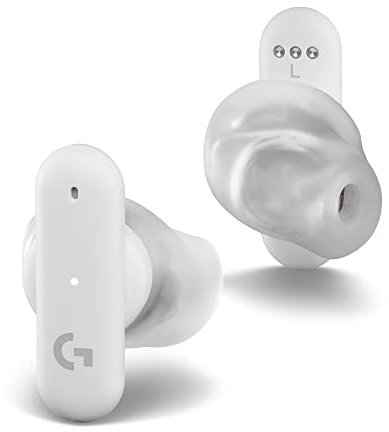 Logitech G FITS True Wireless Gaming Earbuds, individuell zugeschnittene Passform, LIGHTSPEED + Bluetooth, vier Beamforming-Mikrofone, PC, Mac, PS5, PS4, Mobile, Nintendo Switch - Weiß