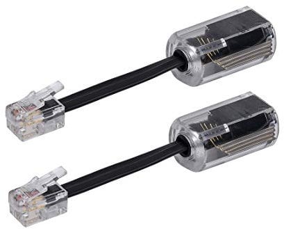 Telephone Cord Detangler, 2 Pack 360 Degree Rotating Landline Cable, Anti-Tangle Phone Cable.