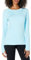 Amazon Essentials Women's Brushed Tech Stretch Long-Sleeve Crewneck Shirt (Available in Plus Size), Sky Blue, XXL