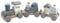 Holzzug Holz Eisenbahn blau personalisierbar mit Name und Geburtsdaten Baby Geschenk mit Gravur
