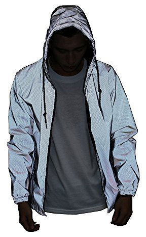 NewL réfléchissant veste pour femme coupe-vent sans danger pour Nuit Moto (XL)