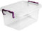 Asude Plastic Storage Box Boxes Lid Handles Food Container Home Kitchen Office Box UK, 3L
