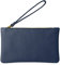 Parubi, Women's Handbag, Soft Genuine Leather, Made in Italy, Aura Model, Small Clutch Bag with Wrist Strap for Woman Girl Elegant, Blue Jeans,