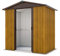 Abri De Jardin Métal 2,77m² - Marron Aspect Bois - 65WGY