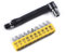 Fongmore 10Pcs S2 Steel 1/4 Inch Hex Shank Magnetic Cross Trox Slotted Head Screwdriver Bits Set Drill Bit 25mm with Bit Holder