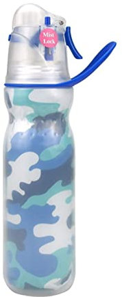 Roadoor 590 ml 3-in-1 Wasserflaschen, die Wasser kalt halten, große Mini-Maus-Sprühflaschen für Haare, Sprühflaschen, Fitnessstudio-Wasserflasche für Männer, eine Einheitsgröße