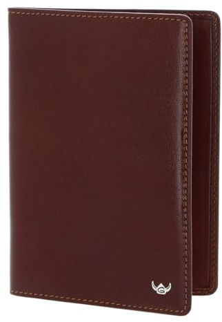 Golden Head Leder Ausweisetui Colorado RFID Protect Reisepasshülle 4453 Tabacco braun