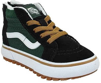 Vans Sk8-Hi Zip MTE 1 Sneaker, Ripstop Black Multi, 21.5 EU