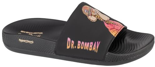 Skechers x Snoop Dogg -HYPER SANDAL DR. BOMBAY, Black, 8.5