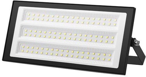 wowspeed 100W LED Strahler Außen, Superhell 10000LM Scheiwerfer, 6500K Kaltweiß LED Strahler, IP66 Wasserdicht LED Flutlicht, Strahler Außen für Garage, Sportplatz, Lager, Haus, Hof